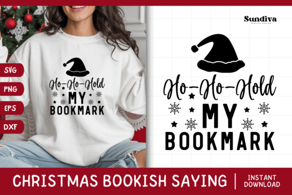 Christmas Bookish Quote SVG 18 for Graphics and Crafts