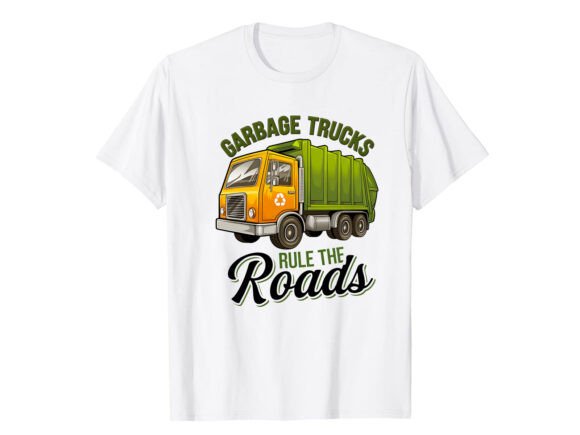 Garbage Trucks Rule the T-Shirt Design Graphics for Bold Branding
