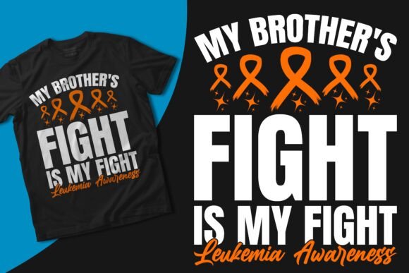 Leukemia Awareness Typography Design for Graphics and T-Shirt Designs