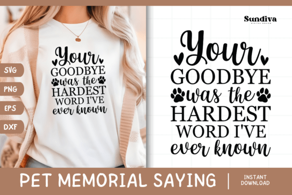 Pet Memorial Quote SVG 28 for Graphics and Crafts